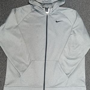 Men's Nike grey full zip hoodie